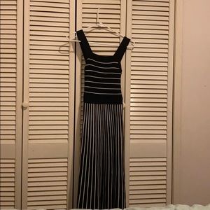Black and White Winter Dress
